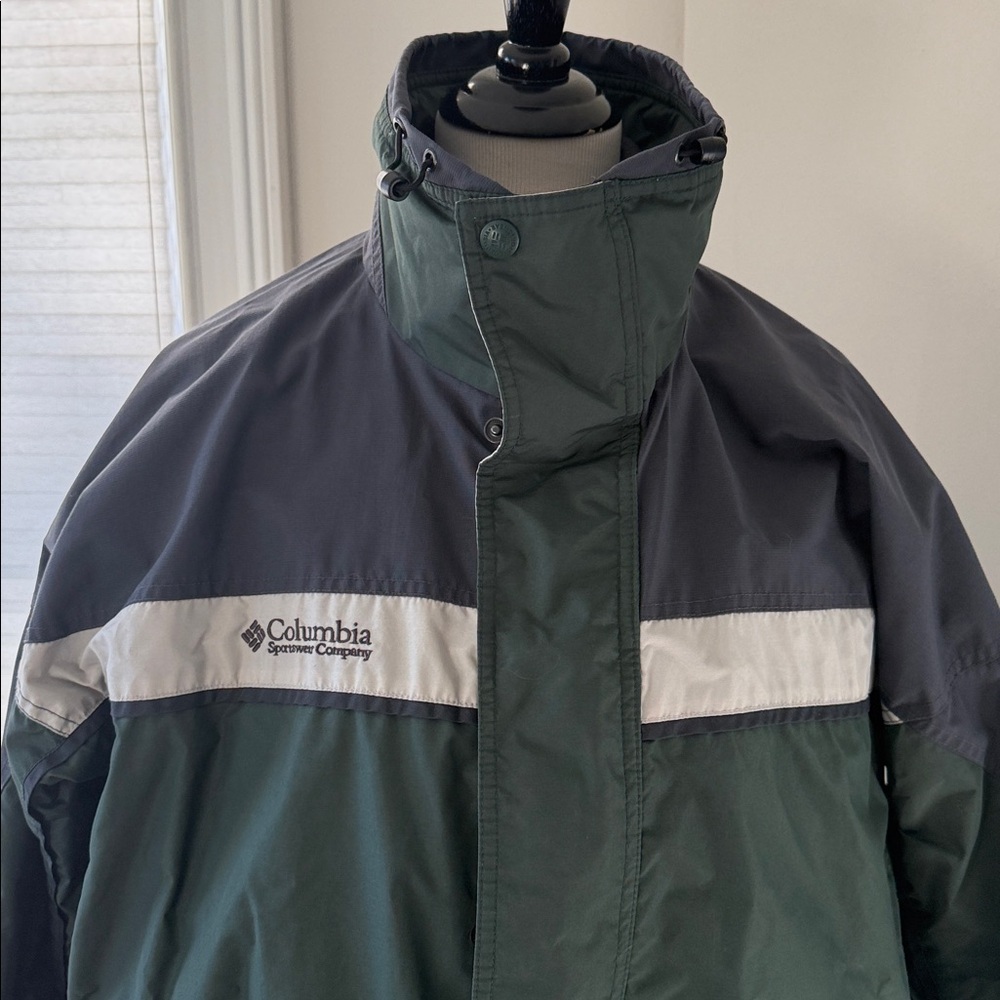 Columbia Bugaboo Fleece Interchange jacket in green and gray, Large, VGUC - Picture 2 of 13
